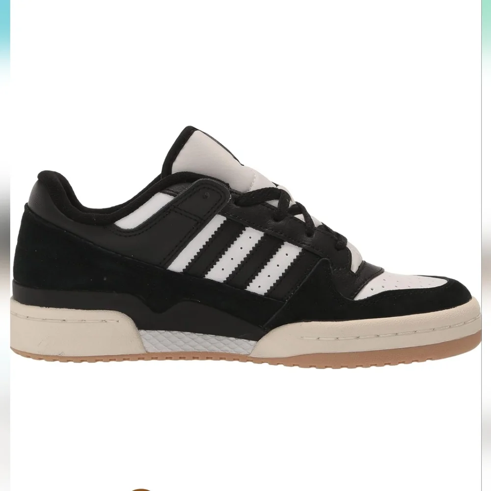 - Adidas Men's Black and White Sneakers Size 12 Athletic Casual  Shoes New…